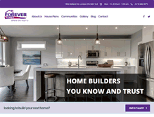 Tablet Screenshot of foreverhomes.ca